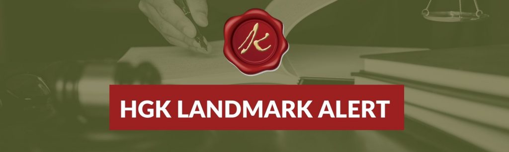 HGK Landmark Alert 2-28-2022